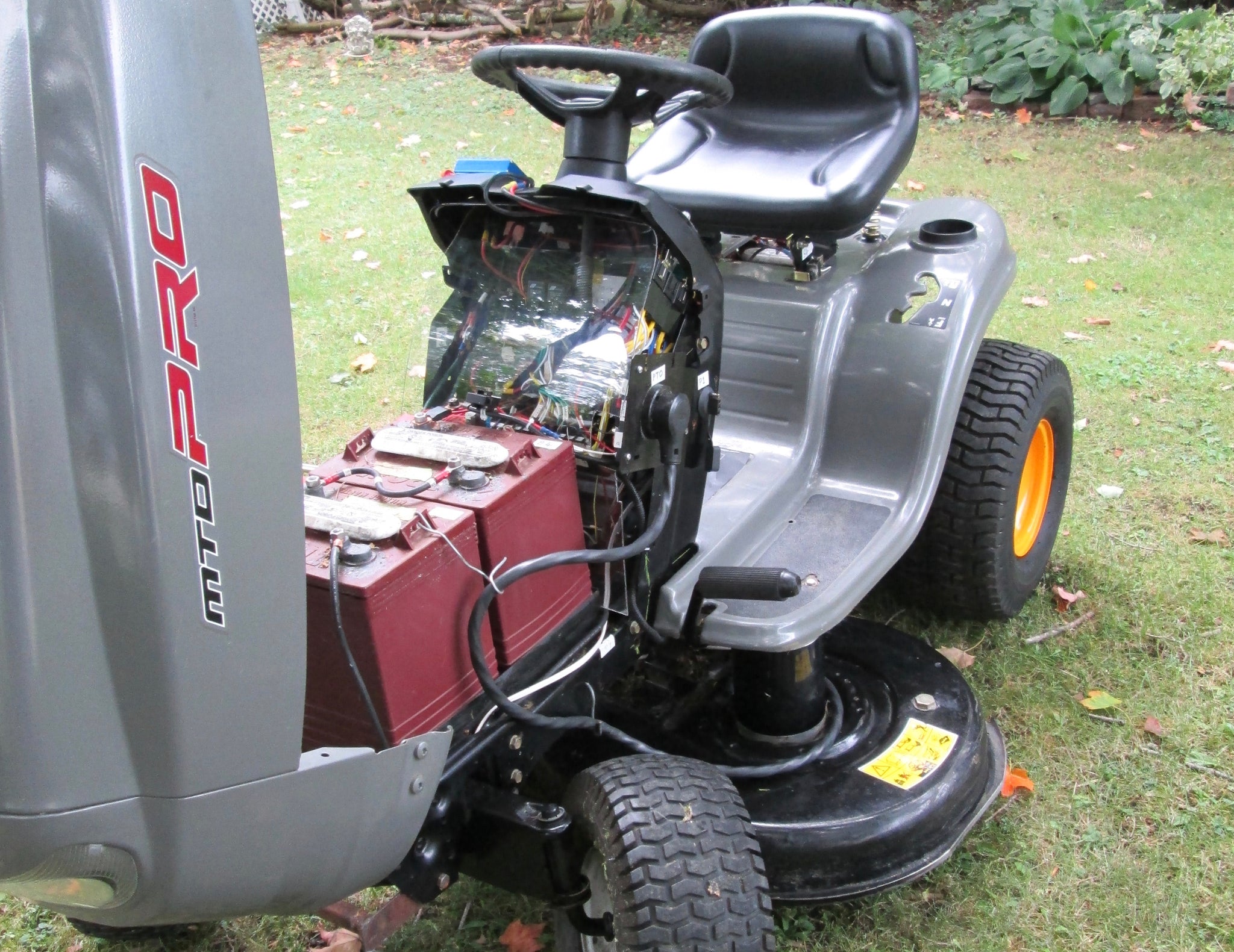Convert your lawn tractor to clean quiet electric with Edmond's conversion kit clean battery power